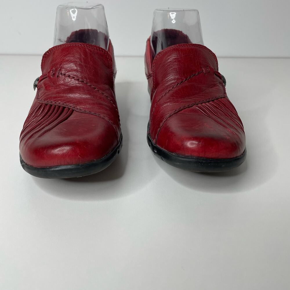 Cobb Hill New Balance Loafers Paulette Leather Slip On Women's Red 7 M Comfort - Picture 5 of 11